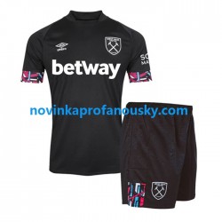 West Ham United Dres Venkovní Fotbalové Dresy pro Děti 2022-2023 Krátký rukáv