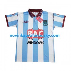 West Ham United Dres Retro Venkovní Fotbalové Dresy pro Muže 1991-1992 Krátký rukáv