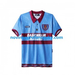 West Ham United Dres Retro Domácí Fotbalové Dresy pro Muže 1995-1996 Krátký rukáv