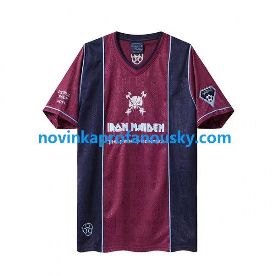 West Ham United Dres Iron Maiden Retro Venkovní Fotbalové Dresy pro Muže 2011 Krátký rukáv
