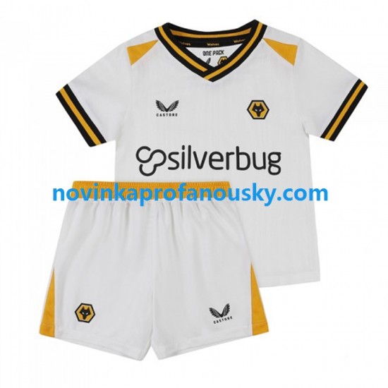 Wolverhampton Wanderers Dres Alternativní Fotbalové Dresy pro Děti 2022-2023 Krátký rukáv