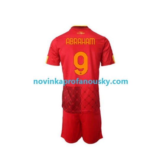 AS Řím Dres Tammy Abraham 9 Domácí Fotbalové Dresy pro Děti 2022-2023 Krátký rukáv