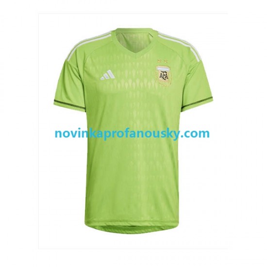 Argentina Dres Brankářské Venkovní Fotbalové Dresy pro Muže MS ve fotbale 2022 Krátký rukáv