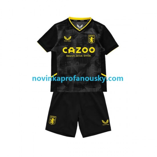 Aston Villa Dres Alternativní Fotbalové Dresy pro Děti 2022-2023 Krátký rukáv