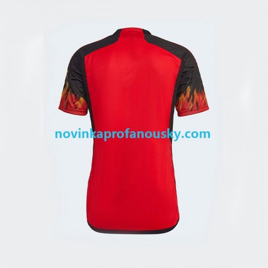 Belgie Dres Domácí Fotbalové Dresy pro Muže MS ve fotbale 2022 Krátký rukáv