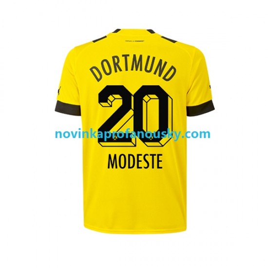 Borussia Dortmund Dres Anthony Modeste 20 Domácí Fotbalové Dresy pro Muže 2022-2023 Krátký rukáv