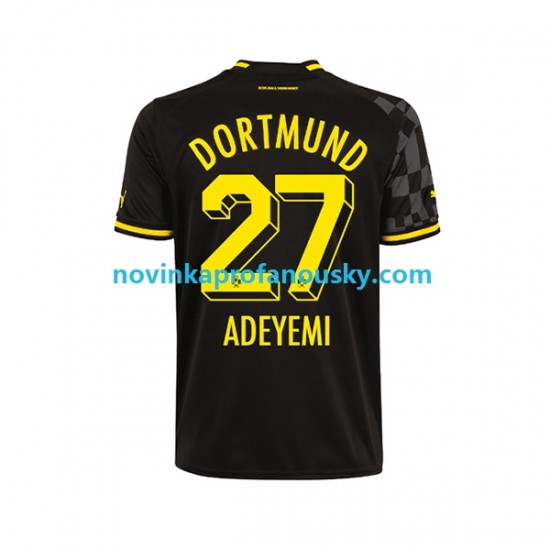 Borussia Dortmund Dres Karim Adeyemi 27 Venkovní Fotbalové Dresy pro Muže 2022-2023 Krátký rukáv