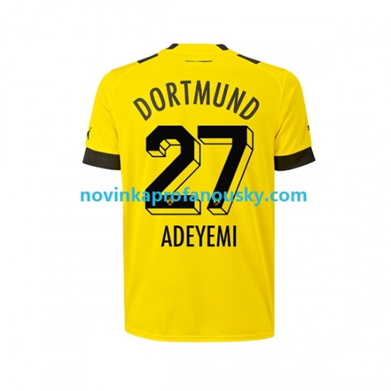 Borussia Dortmund Dres Karim Adeyemi 27 Domácí Fotbalové Dresy pro Muže 2022-2023 Krátký rukáv