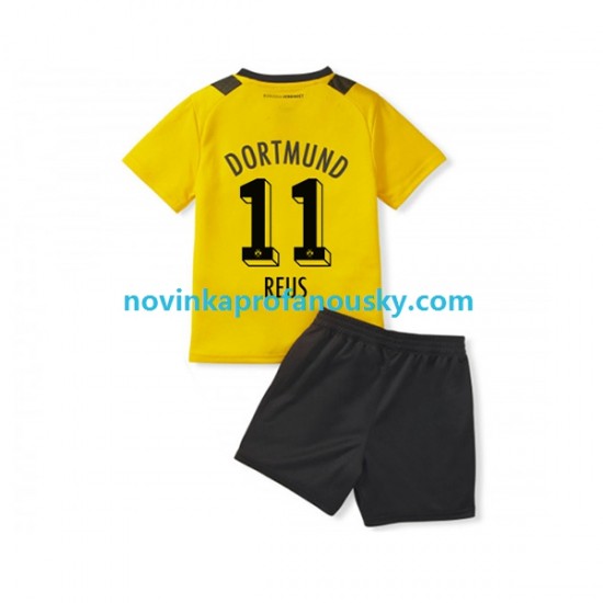 Borussia Dortmund Dres Marco Reus 11 Domácí Fotbalové Dresy pro Děti 2022-2023 Krátký rukáv