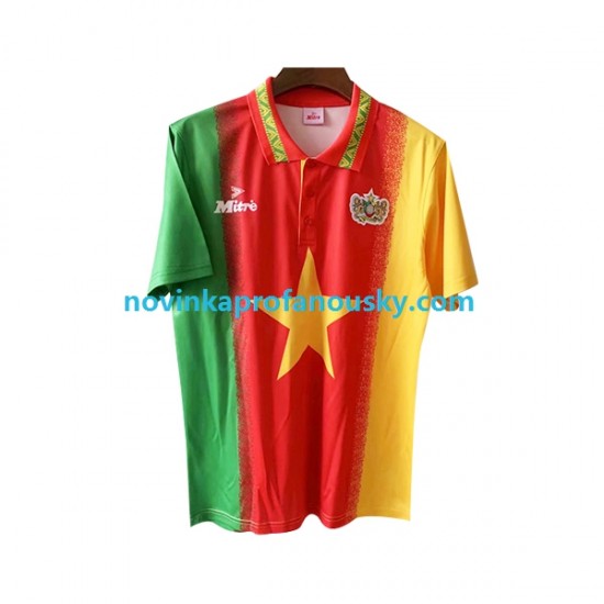 Kamerun Dres Retro Domácí Fotbalové Dresy pro Muže 1994 Krátký rukáv