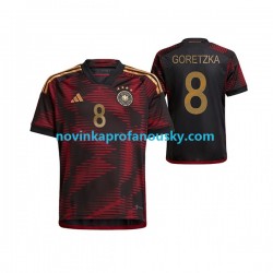 Německo Dres Leon Goretzka 8 Venkovní Fotbalové Dresy pro Muže MS ve fotbale 2022 Krátký rukáv