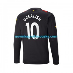 Manchester City Dres Grealish 10 Venkovní Fotbalové Dresy pro Muže 2022-2023 Dlouhý rukáv