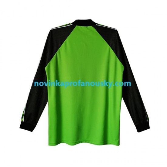 Manchester United Dres Brankářské Retro Domácí Fotbalové Dresy pro Muže 1998-1999 Dlouhý rukáv