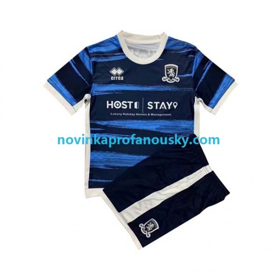 Middlesbrough Dres Venkovní Fotbalové Dresy pro Děti 2022-2023 Krátký rukáv