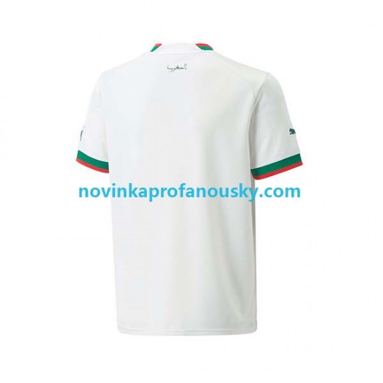 Maroko Dres Venkovní Fotbalové Dresy pro Muže MS ve fotbale 2022 Krátký rukáv