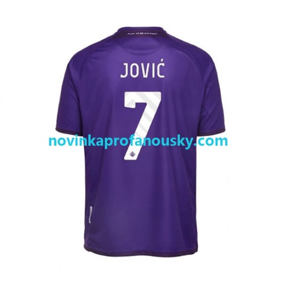 ACF Fiorentina Dres Jovic 7 Domácí Fotbalové Dresy pro Muže 2022-2023 Krátký rukáv