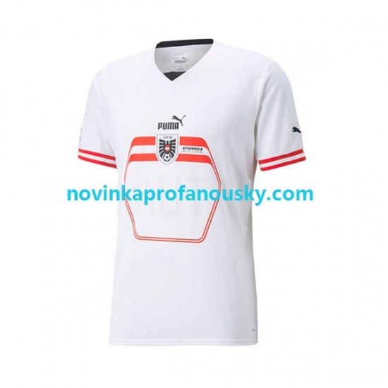 Rakousko Dres Venkovní Fotbalové Dresy pro Muže 2022 Krátký rukáv