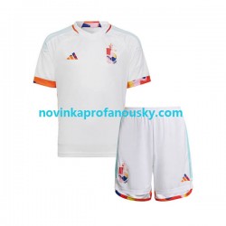 Belgie Dres Venkovní Fotbalové Dresy pro Děti MS ve fotbale 2022 Krátký rukáv
