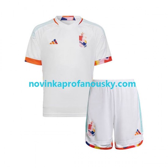 Belgie Dres Venkovní Fotbalové Dresy pro Děti MS ve fotbale 2022 Krátký rukáv