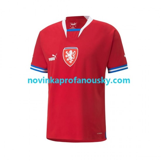Česko Dres Domácí Fotbalové Dresy pro Muže 2022 Krátký rukáv