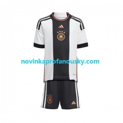 Německo Dres Domácí Fotbalové Dresy pro Děti MS ve fotbale 2022 Krátký rukáv