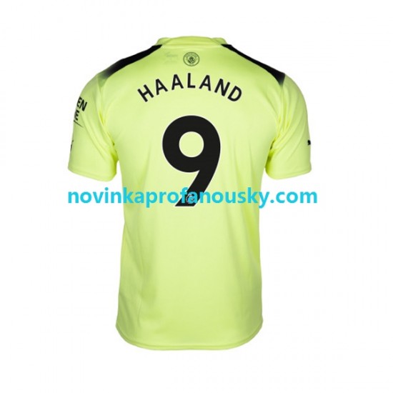 Manchester City Dres Haaland 9 Alternativní Fotbalové Dresy pro Muže 2022-2023 Krátký rukáv