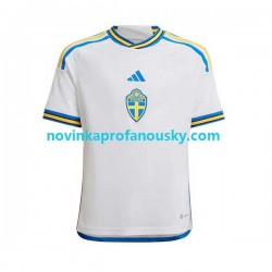 Švédsko Dres Venkovní Fotbalové Dresy pro Muže 2022 Krátký rukáv