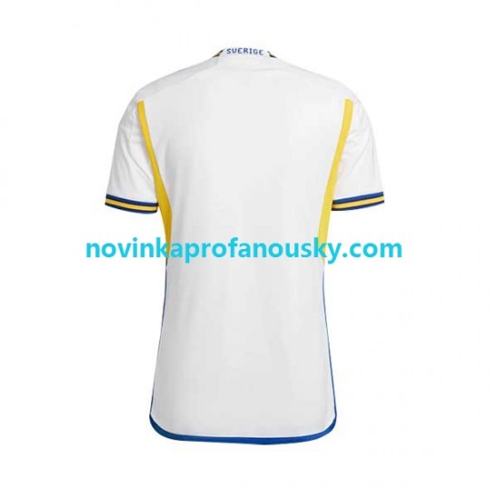 Švédsko Dres Venkovní Fotbalové Dresy pro Muže 2022 Krátký rukáv