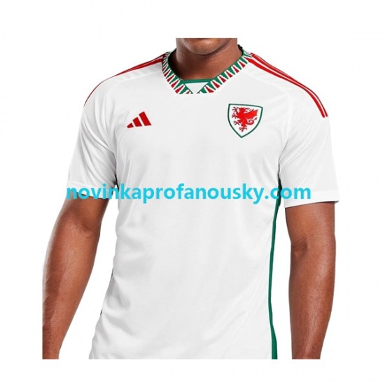 Wales Dres Venkovní Fotbalové Dresy pro Muže MS ve fotbale 2022 Krátký rukáv
