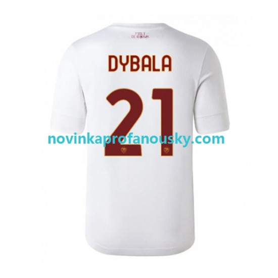 AS Řím Dres Paulo Dybala 21 Venkovní Fotbalové Dresy pro Muže 2022-2023 Krátký rukáv