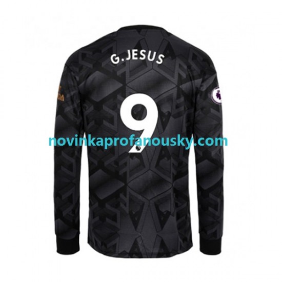 Arsenal Dres Gabriel Jesus 9 Venkovní Fotbalové Dresy pro Muže 2022-2023 Dlouhý rukáv
