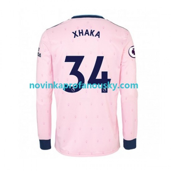 Arsenal Dres Granit Xhaka 34 Alternativní Fotbalové Dresy pro Muže 2022-2023 Dlouhý rukáv