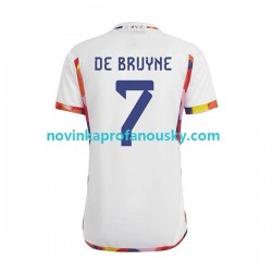 Belgie Dres De Bruyne 7 Venkovní Fotbalové Dresy pro Muže MS ve fotbale 2022 Krátký rukáv