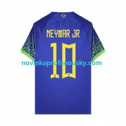Brazílie Dres Neymar JR 10 Venkovní Fotbalové Dresy pro Muže MS ve fotbale 2022 Krátký rukáv