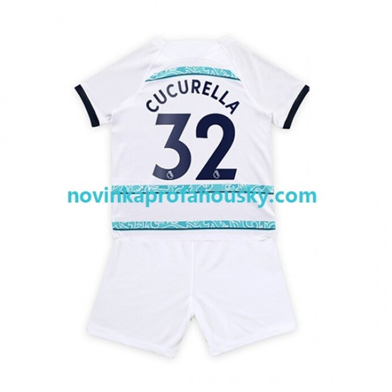 Chelsea Dres Cucurella 32 Venkovní Fotbalové Dresy pro Děti 2022-2023 Krátký rukáv