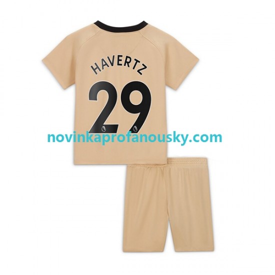 Chelsea Dres Havertz 29 Alternativní Fotbalové Dresy pro Děti 2022-2023 Krátký rukáv
