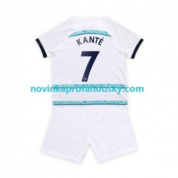 Chelsea Dres Kante 7 Venkovní Fotbalové Dresy pro Děti 2022-2023 Krátký rukáv