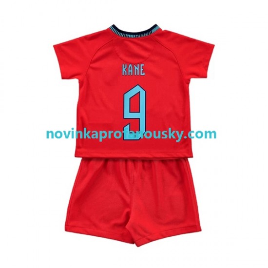 Anglie Dres Kane 9 Venkovní Fotbalové Dresy pro Děti MS ve fotbale 2022 Krátký rukáv