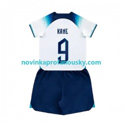 Anglie Dres Kane 9 Domácí Fotbalové Dresy pro Děti MS ve fotbale 2022 Krátký rukáv