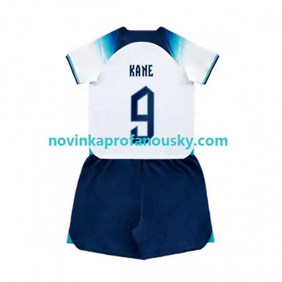 Anglie Dres Kane 9 Domácí Fotbalové Dresy pro Děti MS ve fotbale 2022 Krátký rukáv