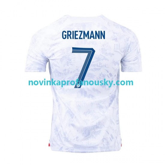 Francie Dres Griezmann 7 Venkovní Fotbalové Dresy pro Muže MS ve fotbale 2022 Krátký rukáv