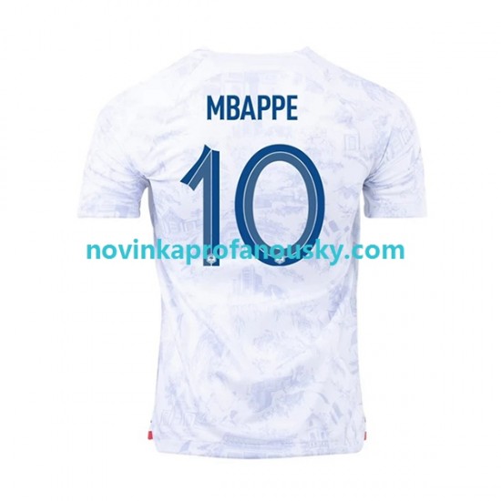 Francie Dres Mbappé 10 Venkovní Fotbalové Dresy pro Muže MS ve fotbale 2022 Krátký rukáv