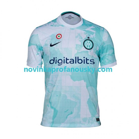 Inter Milán Dres Venkovní Fotbalové Dresy pro Muže 2022-2023 Krátký rukáv