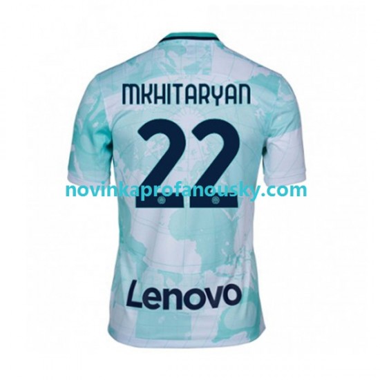 Inter Milán Dres Henrikh Mkhitaryan 22 Venkovní Fotbalové Dresy pro Muže 2022-2023 Krátký rukáv