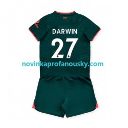 Liverpool Dres Darwin Nunez 27 Alternativní Fotbalové Dresy pro Děti 2022-2023 Krátký rukáv