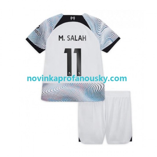 Liverpool Dres M.Salah 11 Venkovní Fotbalové Dresy pro Děti 2022-2023 Krátký rukáv