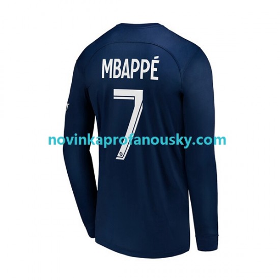 Paris Saint-Germain Dres Mbappé 7 Domácí Fotbalové Dresy pro Muže 2022-2023 Dlouhý rukáv