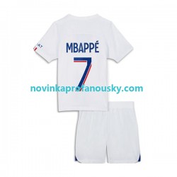 Paris Saint-Germain Dres Mbappé 7 Alternativní Fotbalové Dresy pro Děti 2022-2023 Krátký rukáv