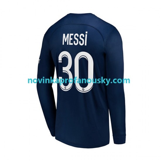 Paris Saint-Germain Dres Messi 30 Domácí Fotbalové Dresy pro Muže 2022-2023 Dlouhý rukáv