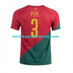 Portugalsko Dres PEPE 3 Domácí Fotbalové Dresy pro Muže MS ve fotbale 2022 Krátký rukáv